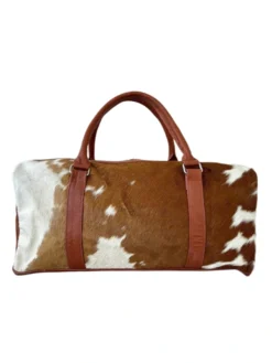 American Cowhide Leather Duffle Bag Back