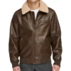 Harry Brown Leather Flying Aviator Bomber Jacket