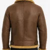 Mens Brown Shearling B3 Bomber Jackets