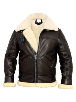 Mens Leather B3 Bomber RAF Pilot Jacket Main