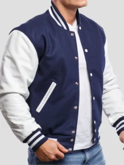 Mens Royal Blue Varsity Lettermen Jacket Inner