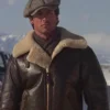 Rocky IV Sylvester Shearling Leather Bomber Jacket