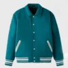 Stylish Cambridge Green Varsity Lettermen Jacket