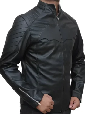 Batman Leather Jacket Side