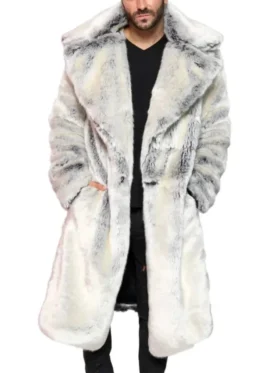 Harry Long Tissavel White And Black Fur Coat Main