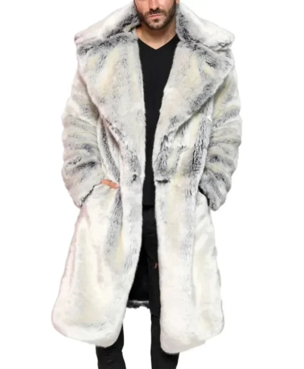 Harry Long Tissavel White And Black Fur Coat Main