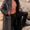 Harry Long Tissavel White And Black Fur Coat Style