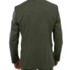 Mens Olive Green Slim Fit Wedding Suit Back