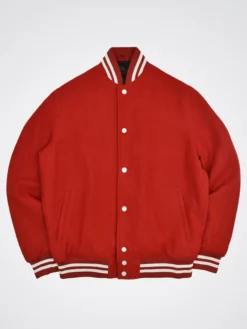 Mondor Red Wool Varsity Jacket Main
