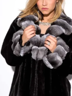 Monroe Black Mink Fur Jacket Fur