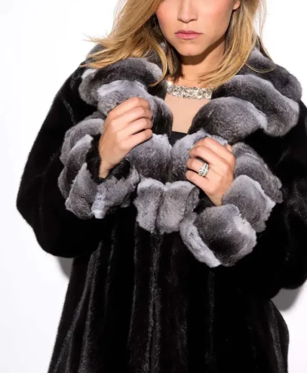 Monroe Black Mink Fur Jacket Fur