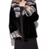 Monroe Black Mink Fur Jacket Main