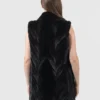 Persian Lamb Fur Waistcoat Vest Back