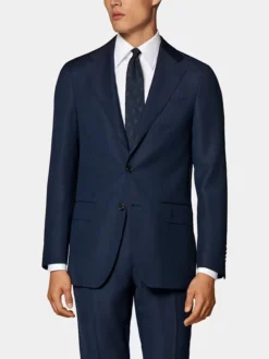 Slim Fit Navy Blue 2 Piece Mens Formal Suit Main