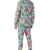 SpongeBob Frenzy Mens Multicolor Suit Back