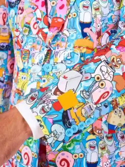 SpongeBob Frenzy Mens Multicolor Suit Cuffs