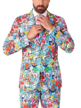 SpongeBob Frenzy Mens Multicolor Suit Main