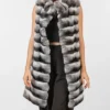 Womens Chinchilla Long Fur Vest Main