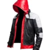 Arkham Knight Batman Red Hood Leather Jacket Style