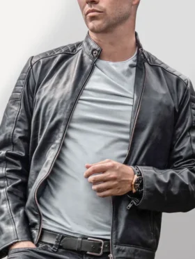 Black Leather Jacket Mens