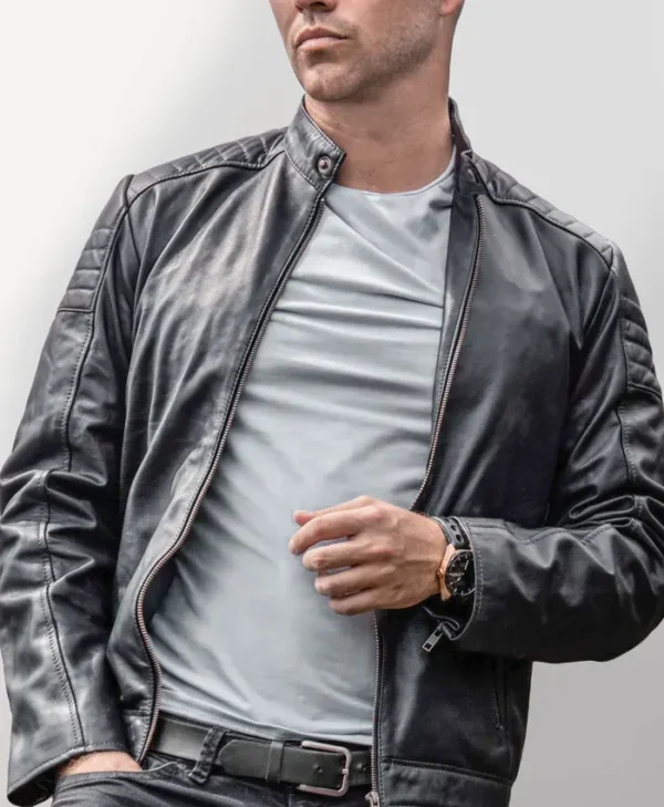 Black Leather Jacket Mens