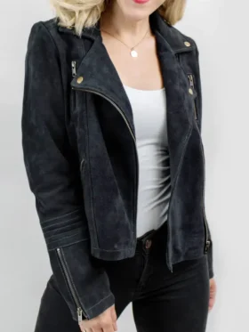 Blue Moto Jacket