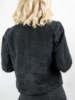 Blue Moto Jacket Back