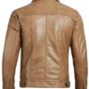 Brown Button Jacket Back