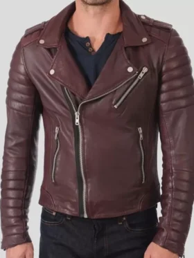 Dark Brown Leather Motorcycle Jacket