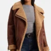 Leather Sherpa Moto Jacket
