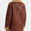 Leather Sherpa Moto Jacket Back