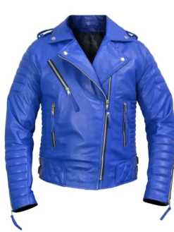 Light Blue Moto Jacket