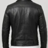 Motorcycle Black Leather Biker Jacket For Men’s