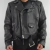 Quilted Leather Jacket Mens