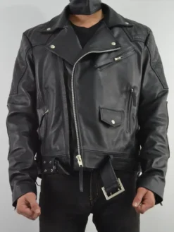 Quilted Leather Jacket Mens