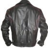Red And Black Moto Jacket Back