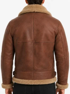 Shop Brown Jacket With Fur Collar Mens