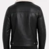 Shop Men and Women Black Leather Sherpa Jacket