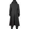 Spider Man Long Black Wool Trench Coat Back