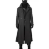 Spider Man Long Black Wool Trench Coat Main
