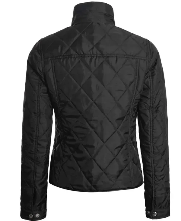Womens Light Weight Puffer Jacket Back