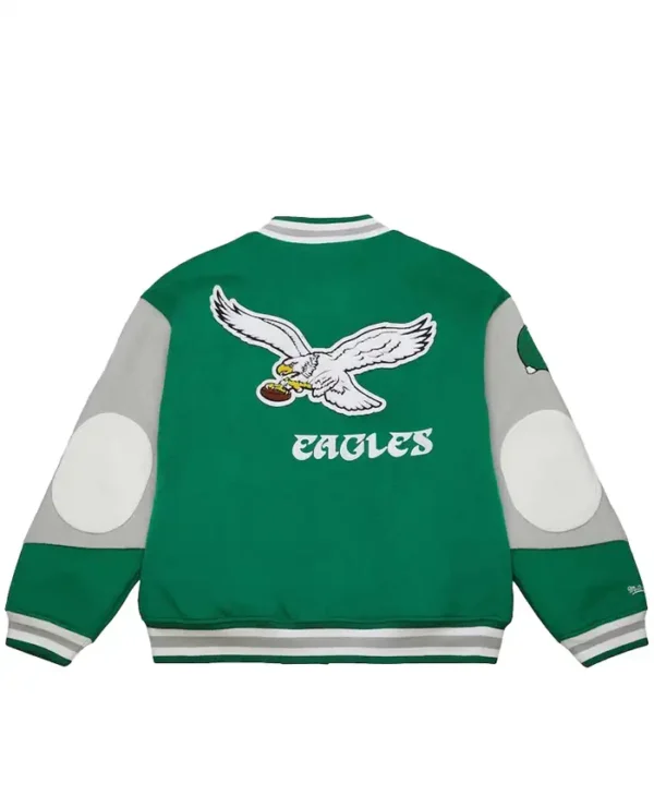 90s Eagles Letterman Varsity Jacket For Sale