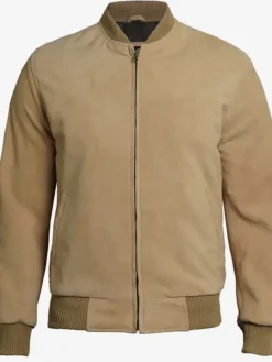 Camel Bomber Jacket