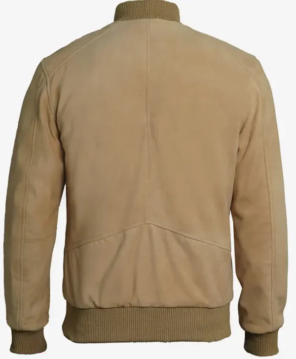 Camel Bomber Jacket Back