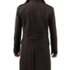 Chocolate Brown Long Coat Back