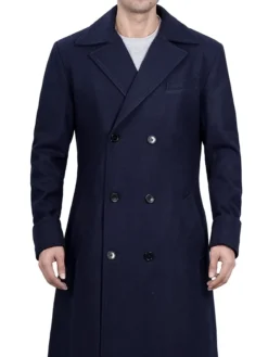 Double Breasted Long Wool Coat
