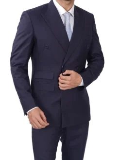 Double Breasted Suit Navy