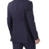 Double Breasted Suit Navy Back