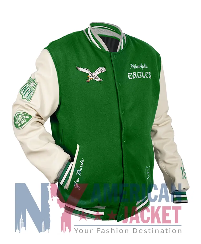 Eagles Philadelphia Green Full-Snap Jacket