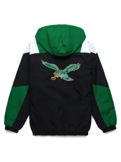 Jason Kelce Podcast Eagles Starter Hooded Jacket For Sale